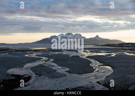 Sehen Sie sich auf Landegode von Skau, in der Nähe von Bodø, Norwegen Stockfoto