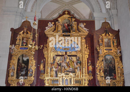 Kirche von St. Leodegar (Hofkirche) in Luzern Stockfoto