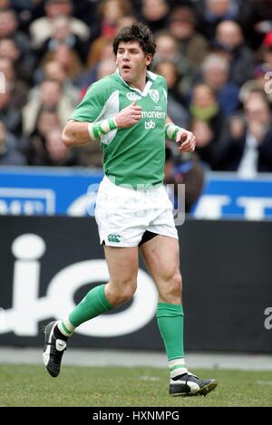 SHANE HORGAN Irland & LEINSTER RU STADE Frankreich PARIS 11. Februar 2006 Stockfoto