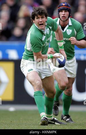 SHANE HORGAN Irland & LEINSTER RU STADE Frankreich PARIS 11. Februar 2006 Stockfoto