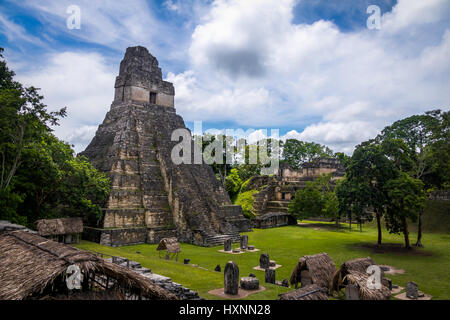 Tempel ich (Gran Jaguar) im Tikal National Park-Guatemala Stockfoto