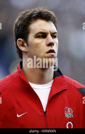 LOUIS DEACON ENGLAND & LEICESTER TIGERS RU TWICKENHAM LONDON ENGLAND 3. Februar 2007 Stockfoto