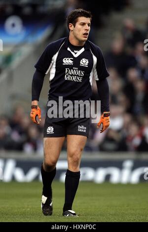 HUGO SOUTHWELL Schottland & EDINBURGH RU TWICKENHAM LONDON ENGLAND 3. Februar 2007 Stockfoto