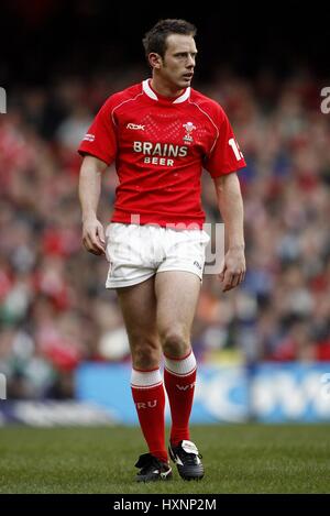 KEVIN MORGAN WALES & NEWPORT GWENT Drachen MILLENNIUM Stadion CARDIFF WALES 4. Februar 2007 Stockfoto