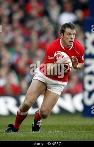 KEVIN MORGAN WALES & NEWPORT GWENT Drachen MILLENNIUM Stadion CARDIFF WALES 4. Februar 2007 Stockfoto