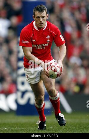 KEVIN MORGAN WALES & NEWPORT GWENT Drachen MILLENNIUM Stadion CARDIFF WALES 4. Februar 2007 Stockfoto