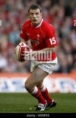 KEVIN MORGAN WALES & NEWPORT GWENT Drachen MILLENNIUM Stadion CARDIFF WALES 4. Februar 2007 Stockfoto