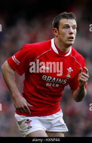 KEVIN MORGAN WALES & NEWPORT GWENT Drachen MILLENNIUM Stadion CARDIFF WALES 4. Februar 2007 Stockfoto