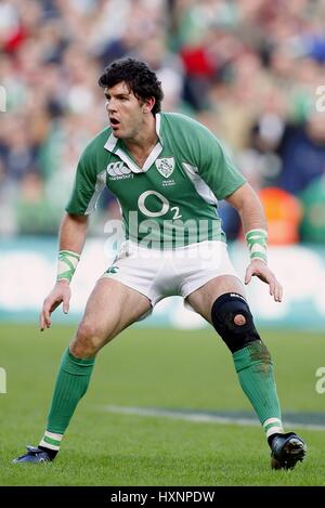 SHANE HORGAN Irland & LEINSTER RU CROKE PARK DUBLIN Irland 11. Februar 2007 Stockfoto