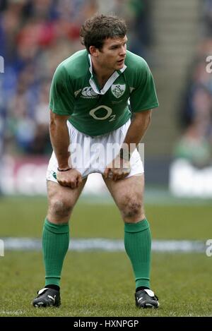 GORDON d ' Arcy Irland & LEINSTER MURRAYFIELD EDINBURGH Schottland 10. März 2007 Stockfoto