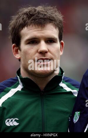 GORDON d ' Arcy Irland & LEINSTER MURRAYFIELD EDINBURGH Schottland 10. März 2007 Stockfoto