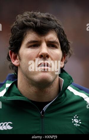 SHANE HORGAN Irland & LEINSTER RU MURRAYFIELD EDINBURGH Schottland 10. März 2007 Stockfoto