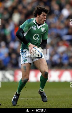 SHANE HORGAN Irland & LEINSTER RU MURRAYFIELD EDINBURGH Schottland 10. März 2007 Stockfoto