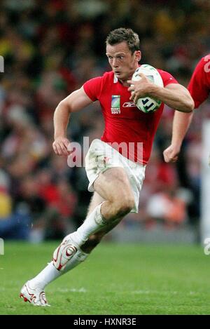 KEVIN MORGAN WALES & NEWPORT GWENT Drachen MILLENNIUM Stadion CARDIFF WALES 15. September 2007 Stockfoto