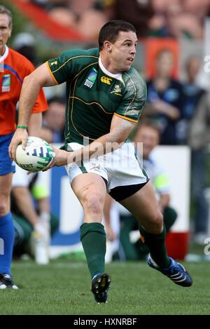 ANDRE PRETORIUS Südafrika RU PARC DES PRINCES PARIS Frankreich 9. September 2007 Stockfoto