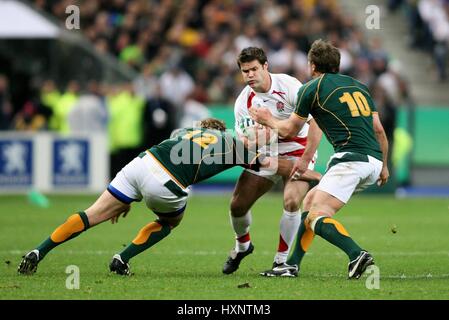 F STEYN D HIPKISS & B JAMES ENGLAND V Südafrika STADE DE FRANCE PARIS Frankreich 20. Oktober 2007 Stockfoto