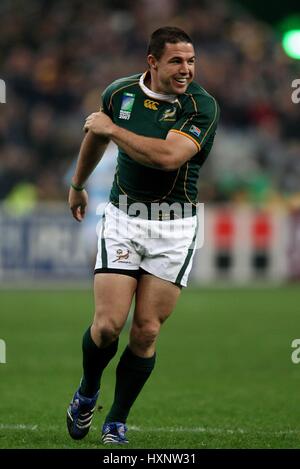 ANDRE PRETORIUS Südafrika RU STADE Frankreich PARIS Frankreich 14. Oktober 2007 Stockfoto