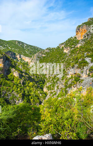 die Schlucht Garganta Verde, Naturpark Sierra de Grazalema; Andalusien, Spanien Stockfoto