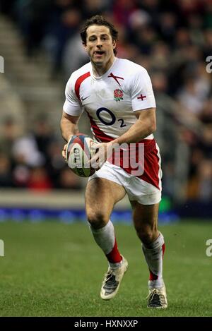 ANDY GOMARSALL ENGLAND & HARLEQUINS RU TWICKENHAM LONDON ENGLAND 2. Februar 2008 Stockfoto