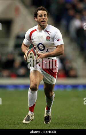 ANDY GOMARSALL ENGLAND & HARLEQUINS RU TWICKENHAM LONDON ENGLAND 2. Februar 2008 Stockfoto