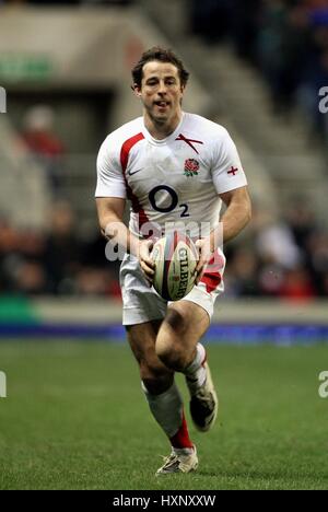 ANDY GOMARSALL ENGLAND & HARLEQUINS RU TWICKENHAM LONDON ENGLAND 2. Februar 2008 Stockfoto