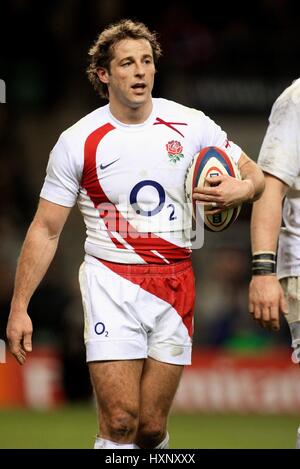 ANDY GOMARSALL ENGLAND & HARLEQUINS RU TWICKENHAM LONDON ENGLAND 2. Februar 2008 Stockfoto