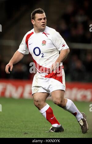 LEE MEARS ENGLAND & Bad RU TWICKENHAM LONDON ENGLAND 2. Februar 2008 Stockfoto