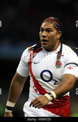 LESLEY VAINIKOLO ENGLAND & GLOUCESTER RU TWICKENHAM LONDON ENGLAND 2. Februar 2008 Stockfoto