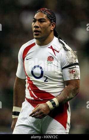 LESLEY VAINIKOLO ENGLAND & GLOUCESTER RU TWICKENHAM LONDON ENGLAND 2. Februar 2008 Stockfoto