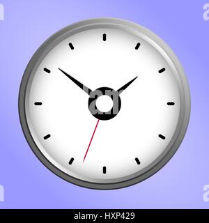Runde Wand Uhr-Symbol Stock Vektor
