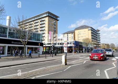 Stadtzentrum in Feltham Hounslow West London UK Stockfoto