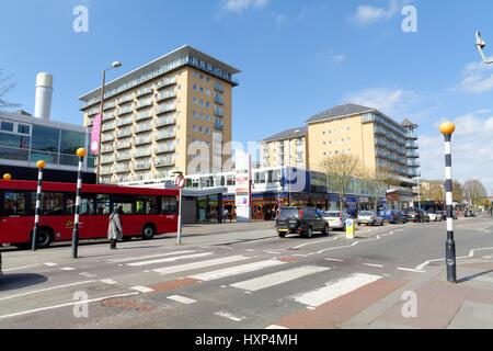 Stadtzentrum in Feltham Hounslow West London UK Stockfoto