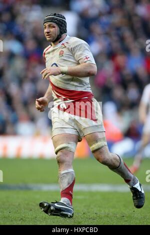 STEVE BORTHWICK ENGLAND & Bad RU MURRAYFIELD EDINBURGH Schottland 8. März 2008 Stockfoto