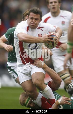 LEE MEARS ENGLAND & Bad RU TWICKENHAM LONDON ENGLAND 15. März 2008 Stockfoto