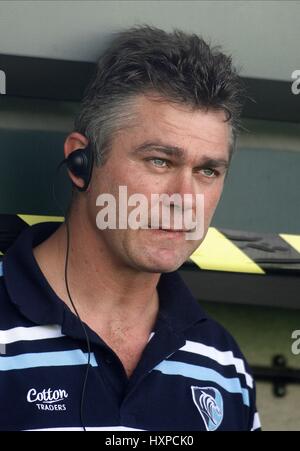 HEYNEKE MEYER LEICESTER TIGERS Trainer SIXWAYS STADIUM WORCESTER ENGLAND 20. September 2008 Stockfoto