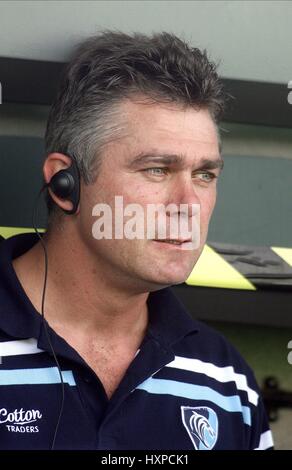 HEYNEKE MEYER LEICESTER TIGERS Trainer SIXWAYS STADIUM WORCESTER ENGLAND 20. September 2008 Stockfoto