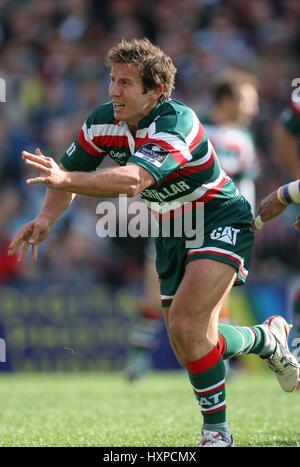 JAMES GRINDAL LEICESTER TIGERS RU WELFORD ROAD LEICESTER ENGLAND 3. Oktober 2009 Stockfoto