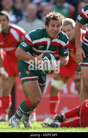 JAMES GRINDAL LEICESTER TIGERS RU WELFORD ROAD LEICESTER ENGLAND 3. Oktober 2009 Stockfoto