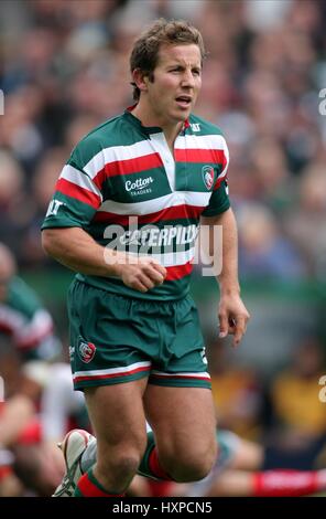 JAMES GRINDAL LEICESTER TIGERS RU WELFORD ROAD LEICESTER ENGLAND 3. Oktober 2009 Stockfoto