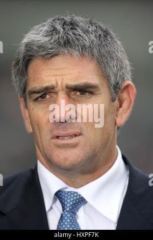 NICK MALLETT Italien Rugby-UNION-Trainer TWICKENHAM MIDDLESEX ENGLAND 7. Februar 2009 Stockfoto