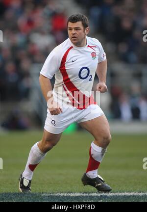 LEE MEARS ENGLAND & Bad RU TWICKENHAM MIDDLESEX ENGLAND 7. Februar 2009 Stockfoto