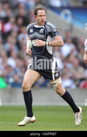 GRAEME MORRISON Schottland & GLASGOW Krieger RU TWICKENHAM MIDDLESEX ENGLAND 21. März 2009 Stockfoto