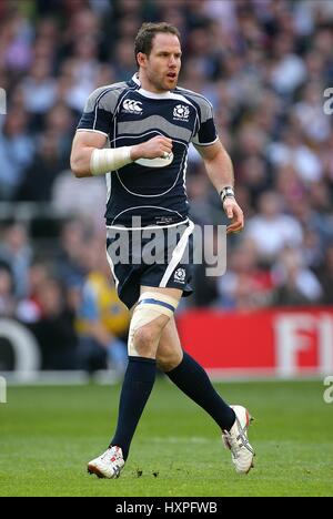 GRAEME MORRISON Schottland & GLASGOW Krieger RU TWICKENHAM MIDDLESEX ENGLAND 21. März 2009 Stockfoto