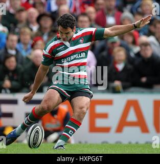 JEREMY STAUNTON LEICESTER TIGERS RU WELFORD ROAD LEICESTER ENGLAND 3. Oktober 2009 Stockfoto