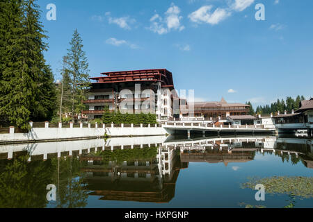 Kurort in Poiana Brasov, Rumänien. Stockfoto