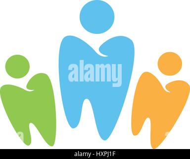 Zahnarzt-Community Symbol-Darstellung Stock Vektor