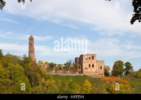 Deutschland, Rheinland-Pfalz, Kloster Ruine Burg Lim, Deutschland, Rheinland-Pfalz, Klosterruine Limburg Stockfoto