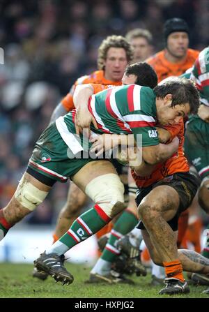 LOUIS DEACON LEICESTER TIGERS RU WELFORD ROAD LEICESTER ENGLAND 16. Januar 2010 Stockfoto