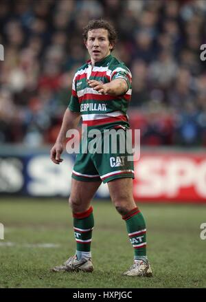 JAMES GRINDAL LEICESTER TIGERS RU WELFORD ROAD LEICESTER ENGLAND 16. Januar 2010 Stockfoto