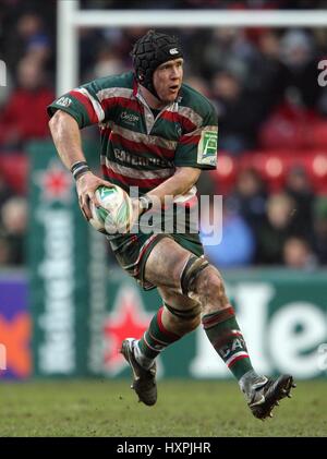 BEN WOODS LEICESTER TIGERS RU WELFORD ROAD LEICESTER ENGLAND 16. Januar 2010 Stockfoto